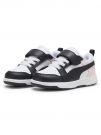 SNEAKERS REBOUND V6 LOW PUMA BAMBINA NERO ROSA