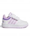 SNEAKERS HOOPS 3.0 ADIDAS JUNIOR BIANCO ROSA