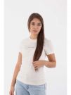 T-SHIRT CON MONOGRAMMA CALVIN KLEIN JEANS DONNA AVORIO