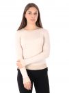 MAGLIA GIROCOLLO IN LUREX ARTIGLI DONNA BEIGE