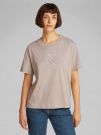 T-SHIRT MONOGRAMMA RICAMATO CALVIN KLEIN JEANS DONNA BEIGE