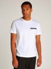 T-SHIRT CHEST BOX LOGO CALVIN KLEIN JEANS UOMO BIANCO