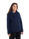 CAPPOTTO CORTO IN PANNO ARTIGLI DONNA BLU