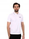 POLO CORE IDENTITY PIQUET EA7 EMPORIO ARMANI UOMO BIANCO