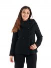 CAPPOTTO CORTO IN PANNO ARTIGLI DONNA NERO