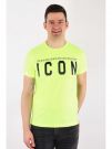 T-SHIRT MANICA CORTA ICON UOMO GIALLO FLUORESCENTE