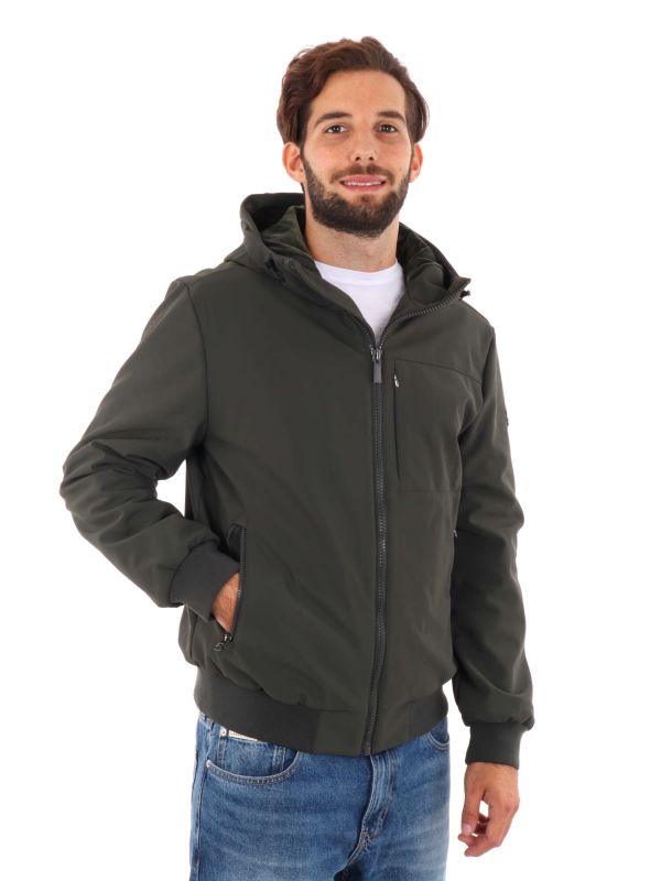 GIUBBINO BANKS LUMBERJACK UOMO VERDE MILITARE