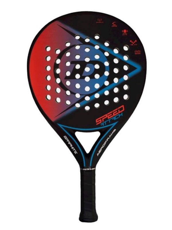 RACCHETTA SPEED ATTACK PADEL DUNLOP NERO ROSSO