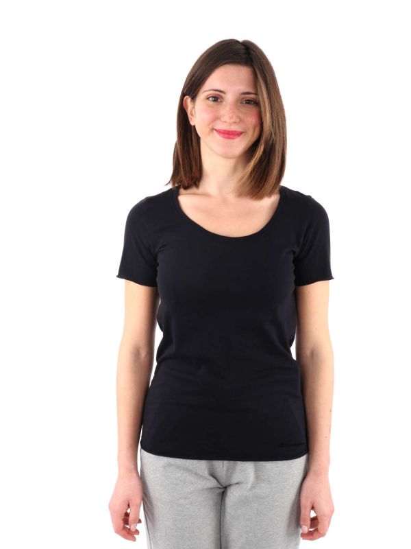 T SHIRT MANICA CORTA CHAMPION DA DONNA NERO 117254 KK001 Online a Meca Moda Dress Shoes