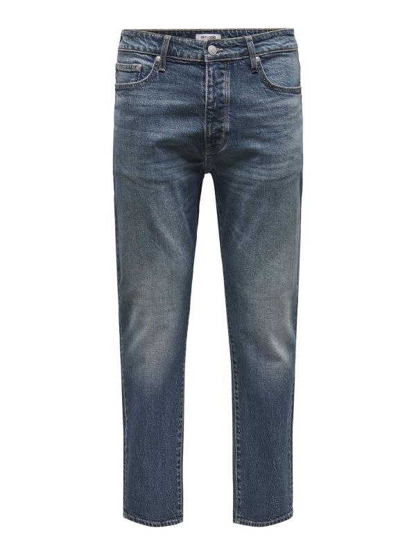 ONLY&SONS YOKE TAPER - JEANS SCURO