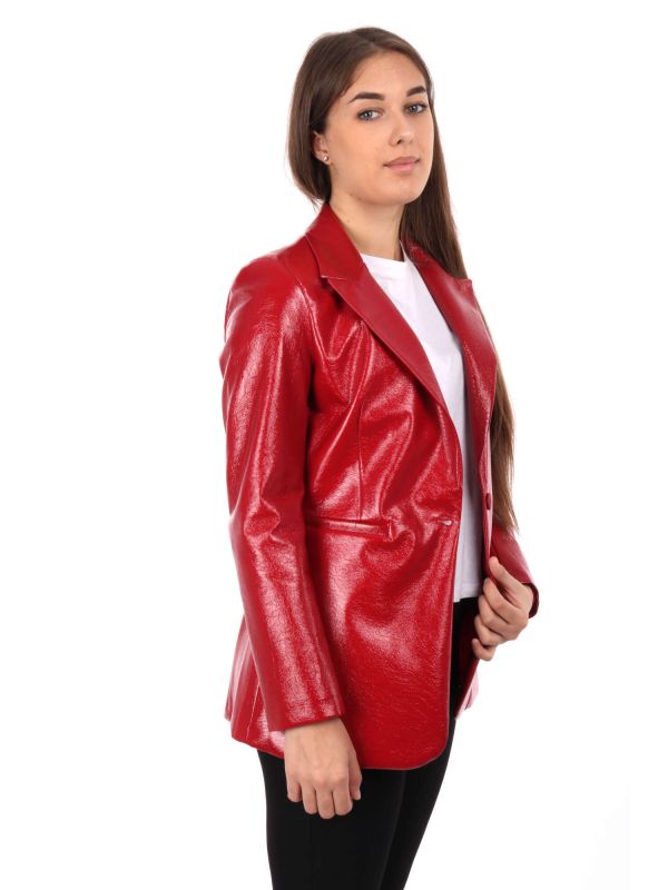 BLAZER LUCIDO EFFEPI DONNA ROSSO