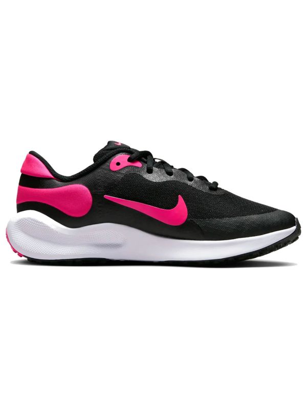 SNEAKERS RUNNING JR NIKE REVOLUTION 7 NERO-ROSA