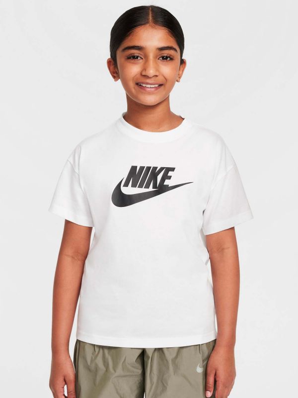 T-SHIRT MEZZA MANICA NIKE JUNIOR UNISEX BIANCO