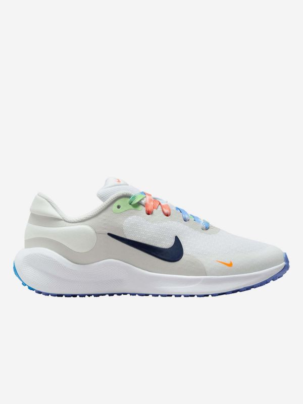 NIKE REVOLUTION 7 GS - BIANCO-BLU