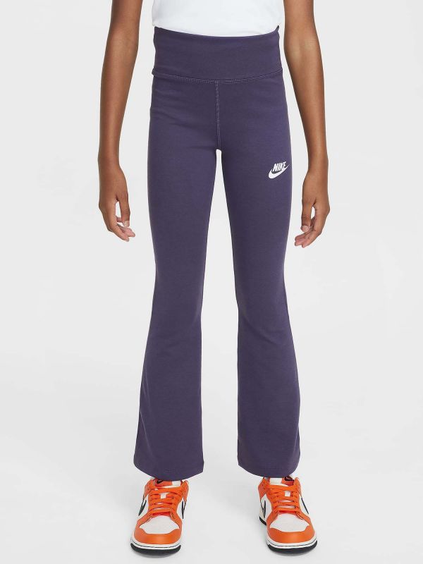 PANTALONE A ZAMPA NIKE BAMBINA PRUGNA