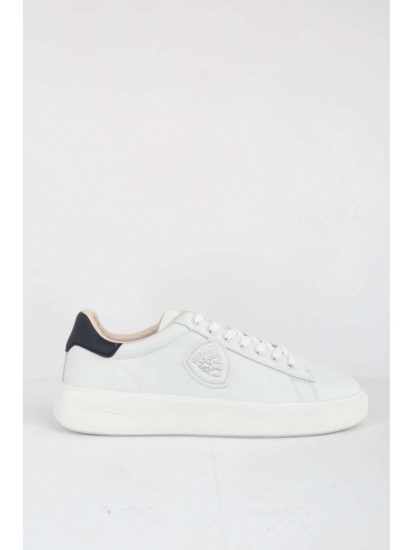 SNEAKERS BUCK BLAUER UOMO BIANCO-BLU