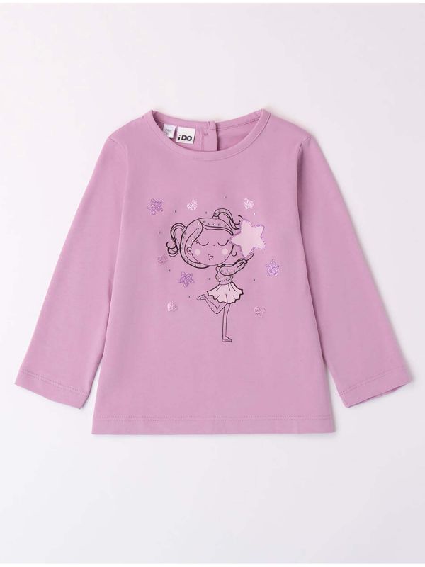 T-SHIRT MANICA LUNGA IDO BAMBINA ROSA