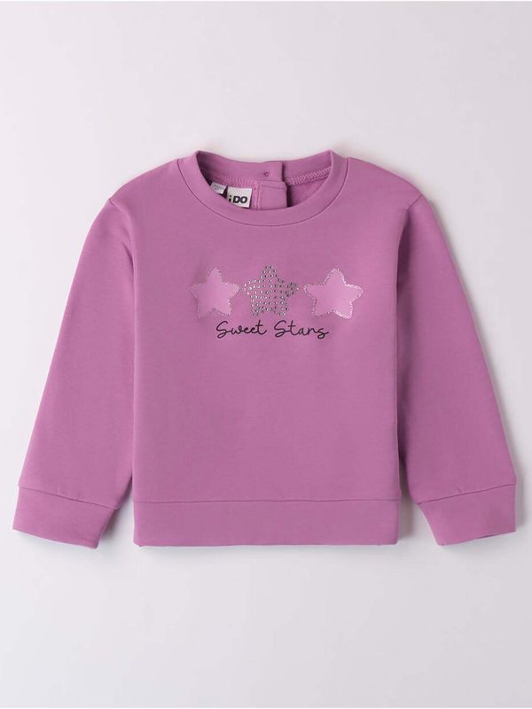 FELPA CON STELLE IDO BAMBINA ROSA