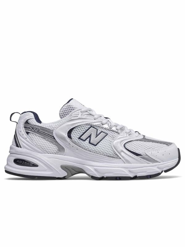 SNEAKERS 530 NEW BALANCE UOMO BIANCO ARGENTO MR530 SG Online a 96 00 Meca Moda Dress Shoes