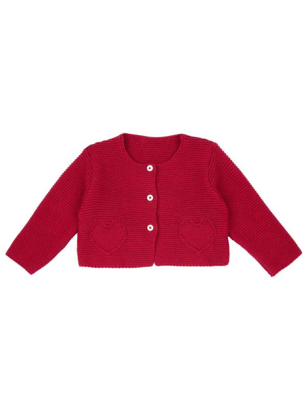 CHICCO CARDIGAN - ROSSO