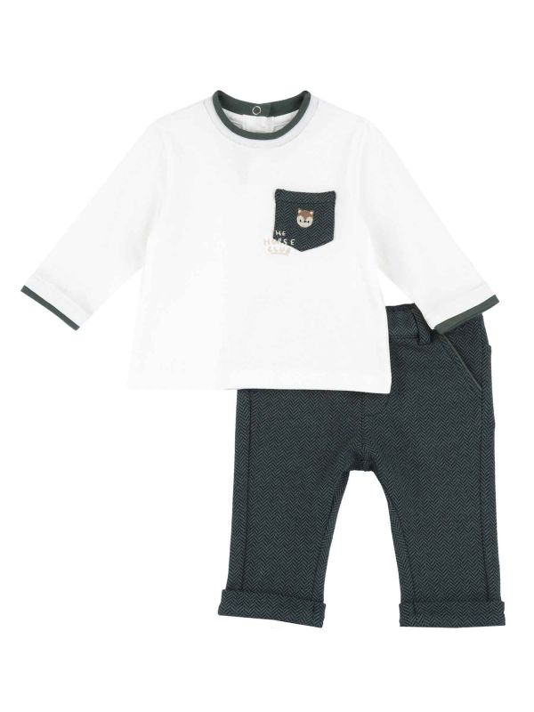 CHICCO SET T-SH+PANT - VERDE BLU