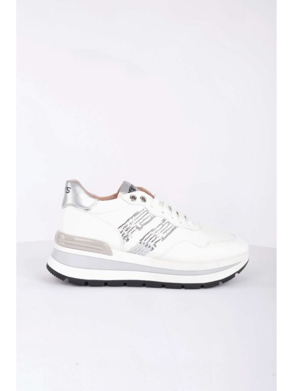 SNEAKERS CON ZEPPA E PAYETTE KEYS DONNA BIANCO