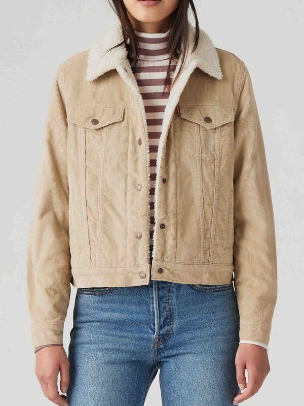 GIUBBINO SHERPA LEVI'S DA DONNA BEIGE