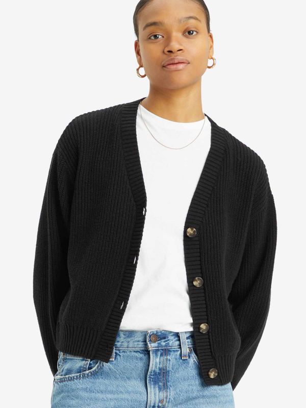 CARDIGAN CON BOTTONI LEVI'S DONNA NERO