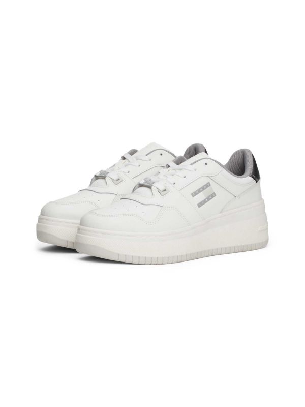 SNEAKERS RETRO BASKET TOMMY JEANS DONNA ECRU'