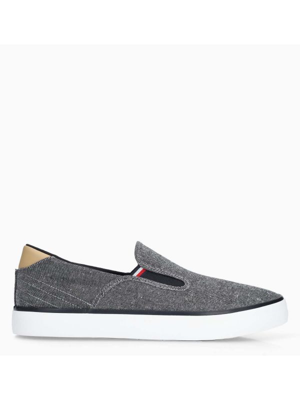 SNEAKERS SLIP ON TOMMY HILFIGER DA UOMO NERO