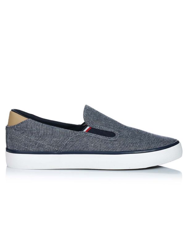 SNEAKERS SLIP ON TOMMY HILFIGER DA UOMO BLU