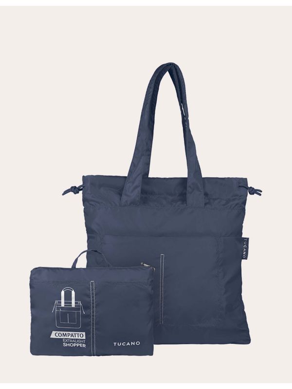 TUCANO SHOPPER PIEGH - BLU