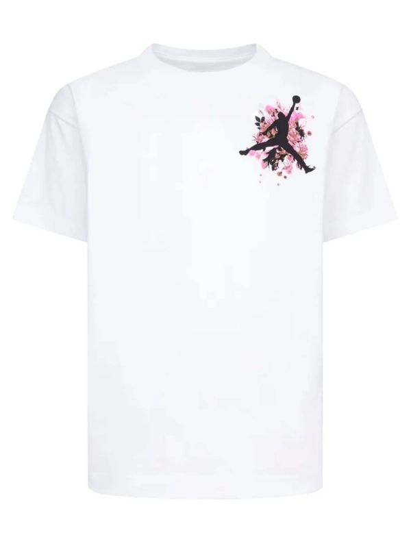 T-SHIRT MANICA CORTA JORDAN BAMBINA BIANCO