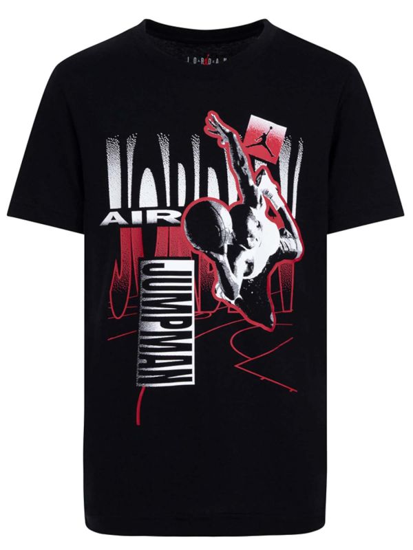 T-SHIRT MANICA CORTA JORDAN BAMBINO NERO