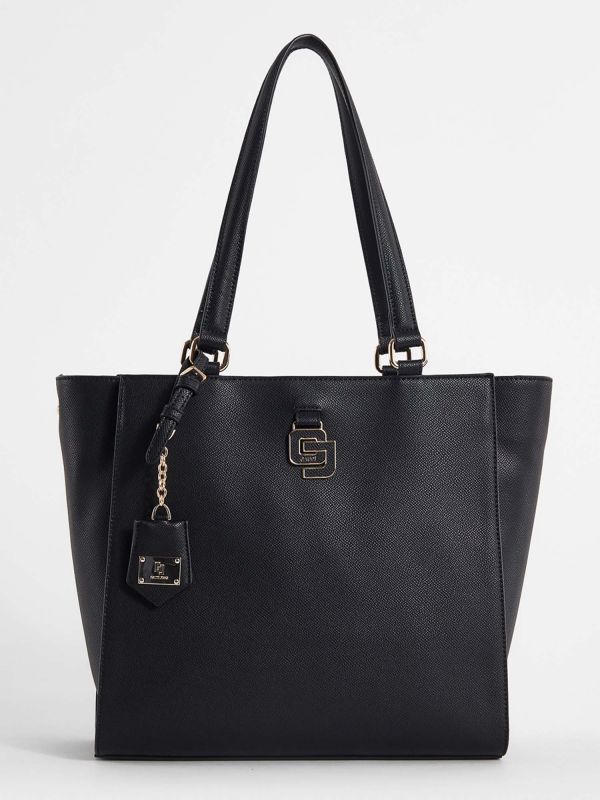 SHOPPING BAG CON TRACOLLA CARRIE GAUDI' DONNA NERO