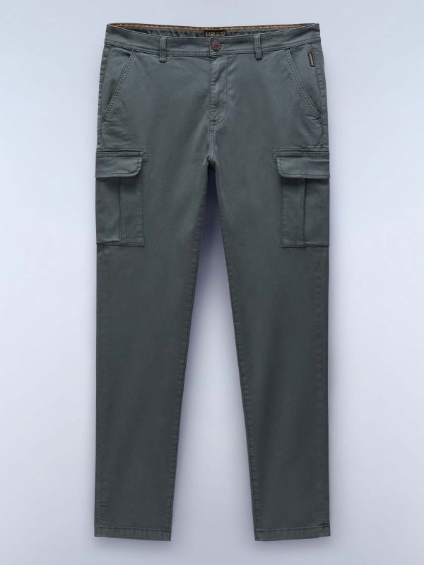 PANTALONE YASUNI CON TASCONI NAPAPIJRI DA UOMO VERDE