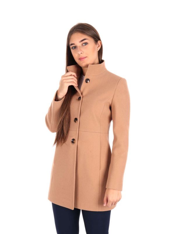 CAPPOTTO MIDI MONOPETTO EFFEPI DONNA CAMMELLO