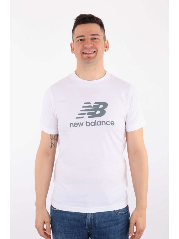 T-SHIRT STAMPA LOGO NEW BALANCE DA UOMO BIANCO