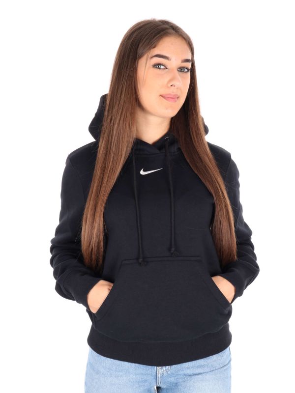 FELPA CON CAPPUCCIO NIKE DONNA NERO