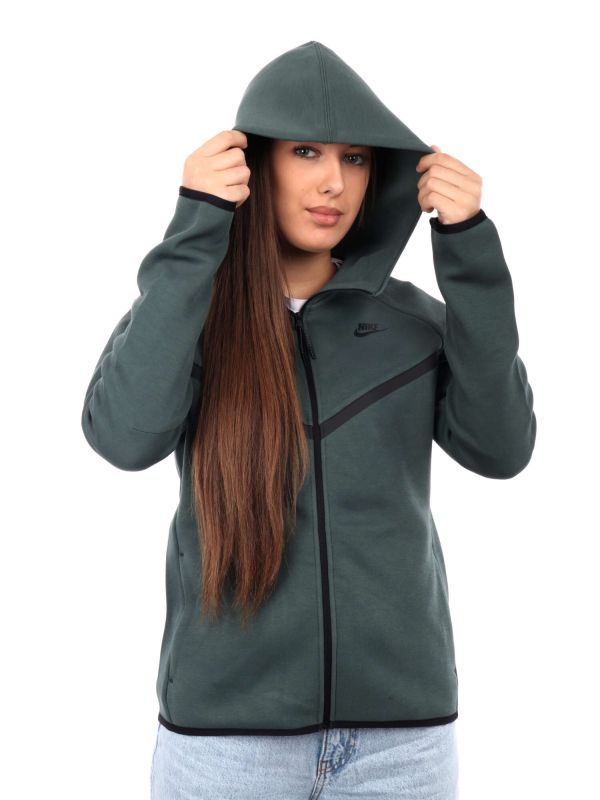 FELPA NIKE TECH FLEECE DONNA VERDE