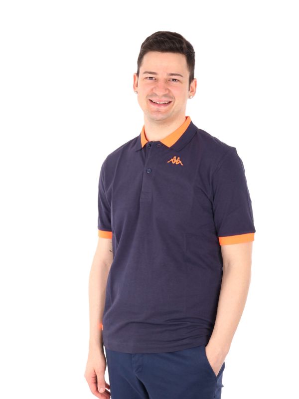 KAPPA POLO MM - BLU ARANCIO