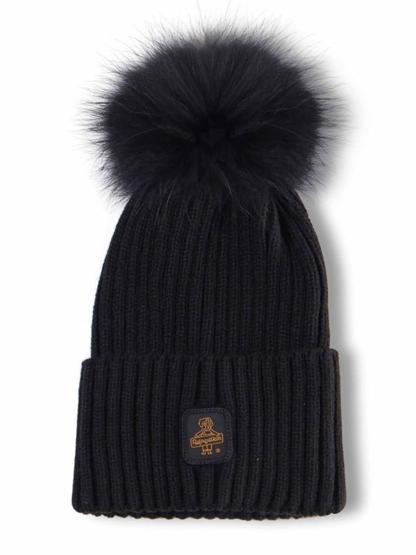 CAPPELLO CON PONPON SNOWFLAK REFRIGIWEAR DA DONNA NERO