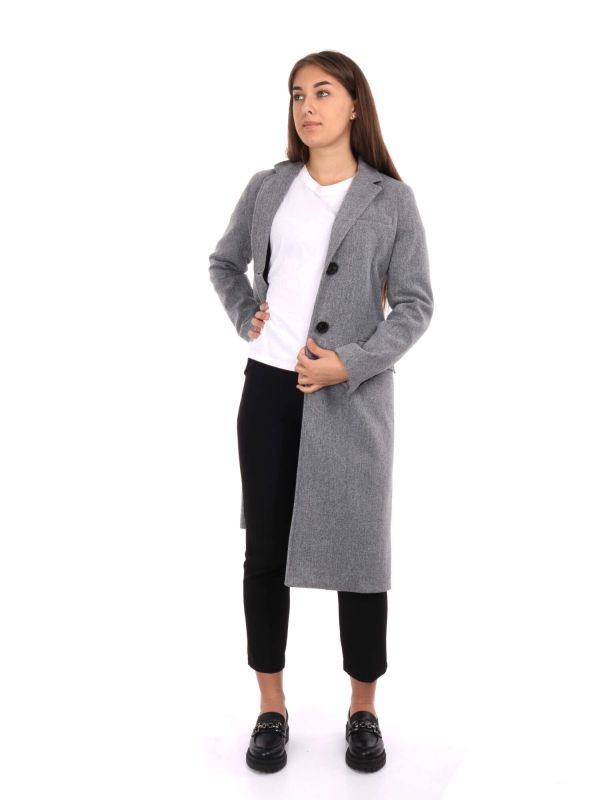 CAPPOTTO BARONETTO LUNGO ARTIGLI DONNA GRIGIO