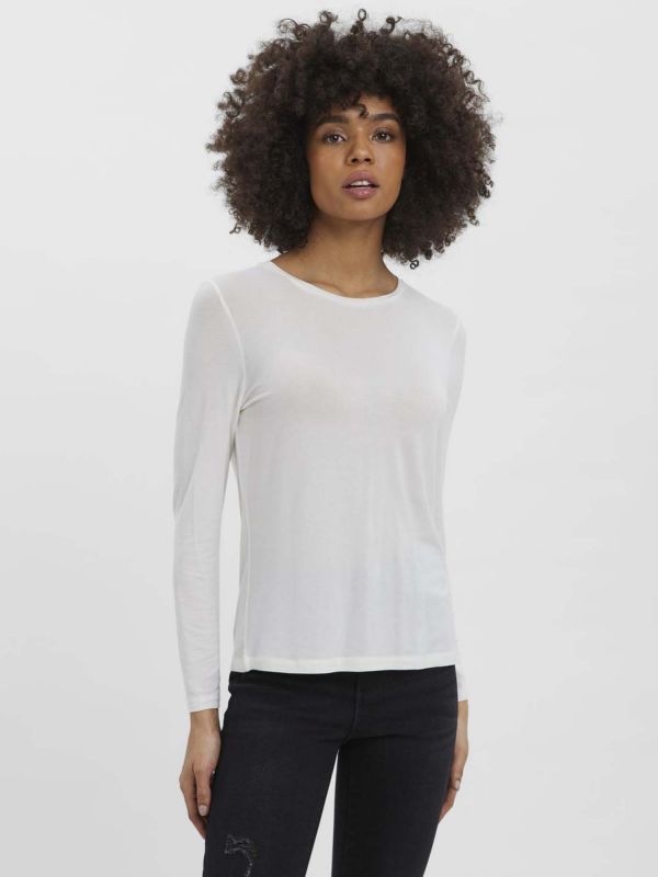 VERO MODA AVA LS - BIANCO