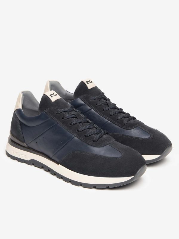 SNEAKERS NERO GIARDINI UOMO  BLU