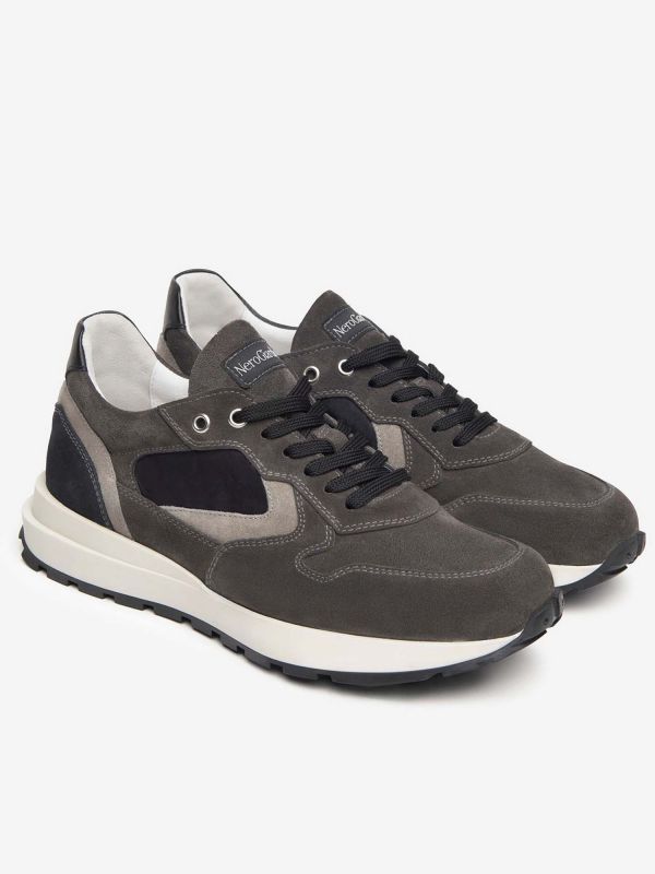 SNEAKERS NERO GIARDINI UOMO GRIGIO