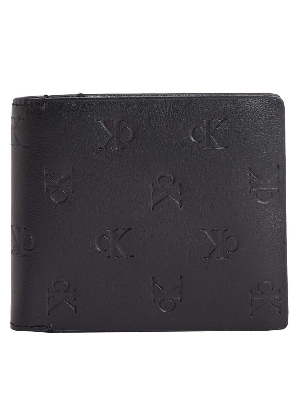 PORTAFOGLIO EMBOSS BIFOLD CALVIN KLEIN JENAS UOMO NERO