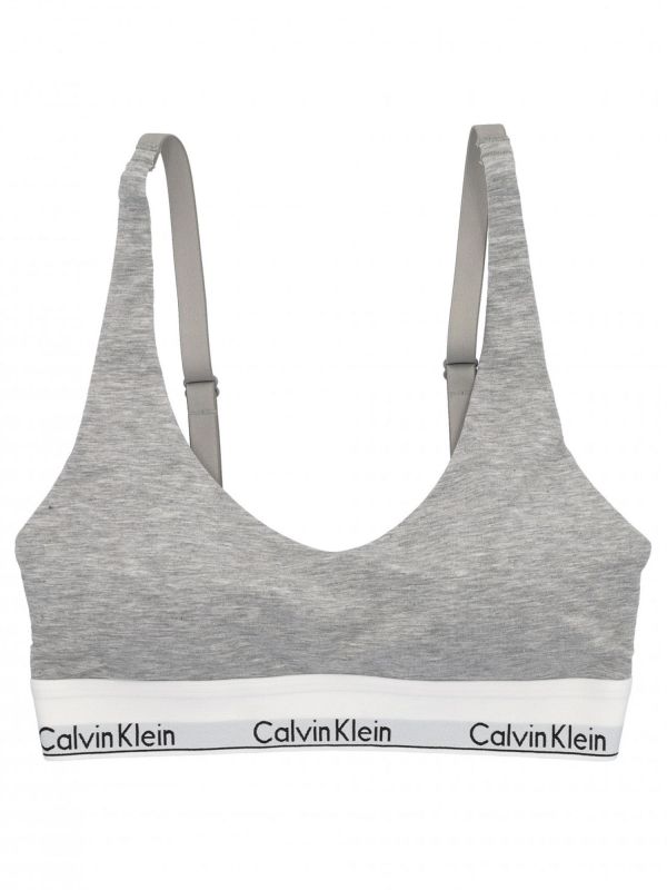 CK LINED BRALETTE - GRIGIO