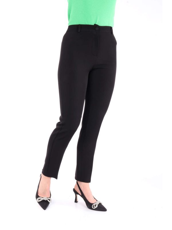 PANTALONE A SIGARETTA DA DONNA EFFEPI - NERO