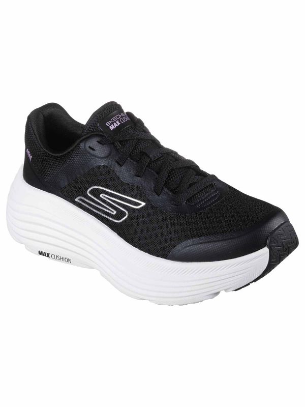 SKECHERS MAX CUSHION - NERO-BIANCO